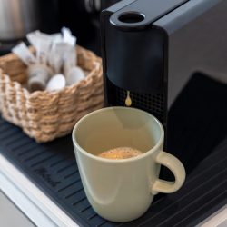 Nespressokapselmaschine für einen guten Start in den Tag.
